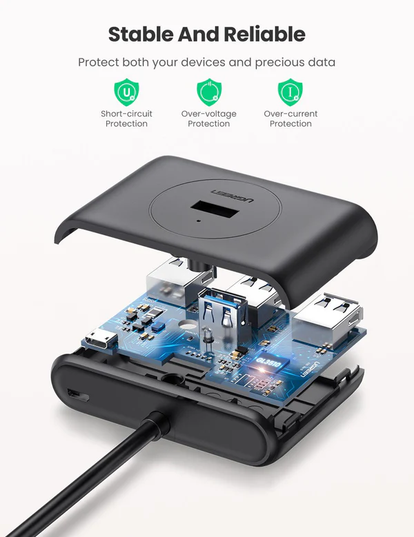 UGREEN 4-in-1 USB 3.0 Data Hub UGREEN 4-in-1 USB 3.0 Data Hub